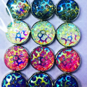 Desenli Mıknatıslı Şal Eşarp Klipsi 12 Adet 2864mp