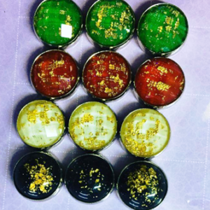 Desenli Mıknatıslı Şal Eşarp Klipsi 12 Adet 2861mp