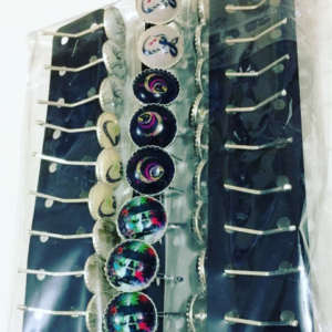 Desenli Şal Eşarp Klipsi 12 Adet 2835mp