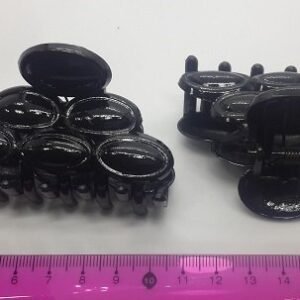 Desenli Siyah Mandal Toka 12 Adet 4101mp