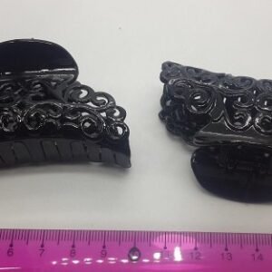 Desenli Siyah Mandal Toka 12 Adet 4099mp