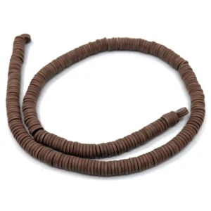 Fimo Boncuk 6 Mm Kahverengi, Takı Malzemesi