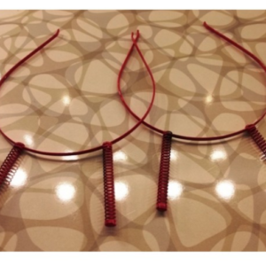 Fuşya Renk Metal Yaylı Taç 12 Adet 1190mp