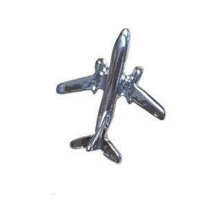 Gumus Rengi Cift Motorlu Ucak Yaka Rozeti 30 Adet 5311mp