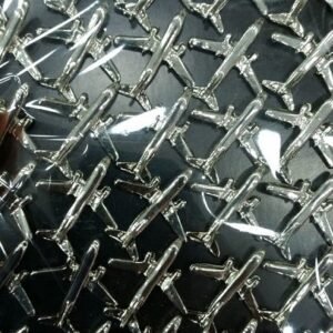 Gumus Rengi Cift Motorlu Yaka Rozeti 30 Adet 4076mp