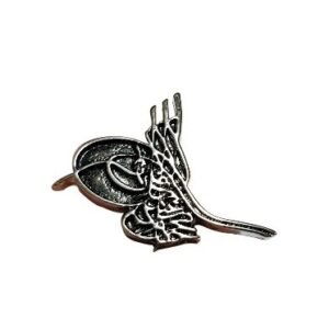 Gumus Rengi Osmanli Tugrasi Yaka Rozeti 30 Adet 5317mp