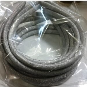 Gümüş Simli Kumaş Kaplı 10 mm Plastik Taç 12 Adet 1887mp