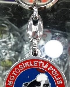 İmalattan Toptan Motorsikletli Polis Anahtarlık 3038mp