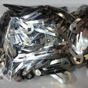 İmalattan Toptan Gümüş Rengi 5 cm Çıtçıt Toka 100 Adet 2090mp