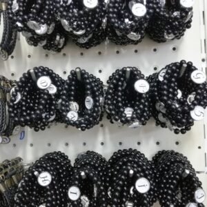 İmalattan Toptan Harfli Cam Boncuk Bileklik 100 Adet 1224mp