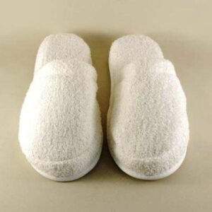 İmalattan Toptan Kalın Taban Krem Rengi Havlu Lohusa Terlik 1003mp