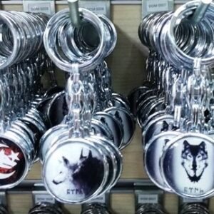 İmalattan Toptan Metal Baskılı Anahtarlık Çeşitleri 10 Adet 2082mp