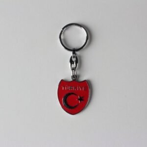 İmalattan Toptan Metal Bayrak Anahtarlık 12 Adet 190mp