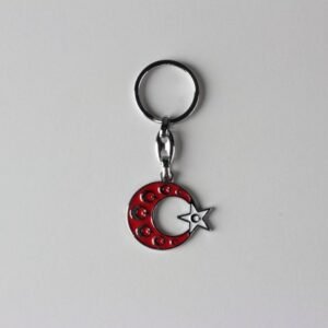 İmalattan Toptan Metal Bayrak Anahtarlık 12 Adet 193mp