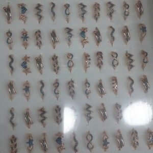 İmalattan Toptan Zirkon Taşlı Yüzük 100 Adet 3747mp