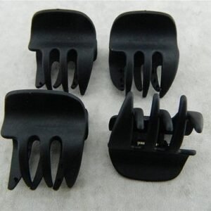 İri Üç Dişli Mat Siyah Renkli Büyük Mandal Toka 12 Adet 7873as