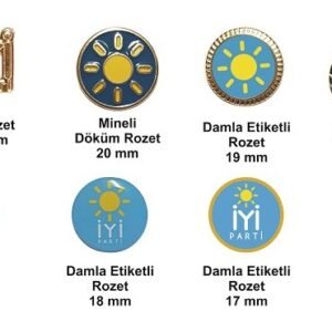 Iyi Parti Yaka Rozeti Cesitleri 30 Adet 5342mp