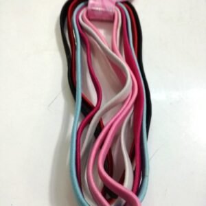 Karışık Renk Lastik Saç Bandı 6 Adet 1324mp