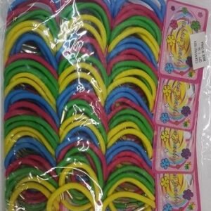 Karışık Renkli Lastik Toka 100 Adet 3726mp