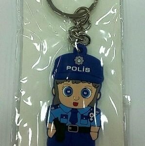 Kauçuk Bayan Polis Anahtarlık 287mp
