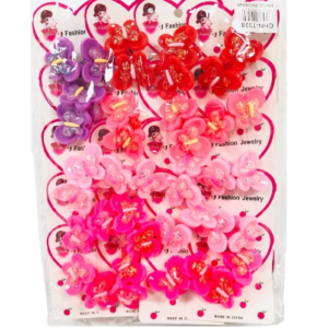 Kelebek Figurlu Lastik Toka 20 Cift 3636cz