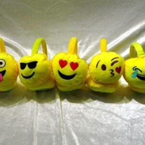 Kışlık Peluş Emoji Kulaklıklı Çocuk Tacı 12 Adet 1174mp