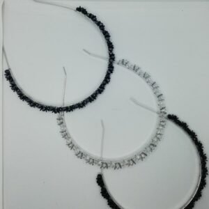 Kristal Boncuklu Metal Tac 12 Adet 4002on