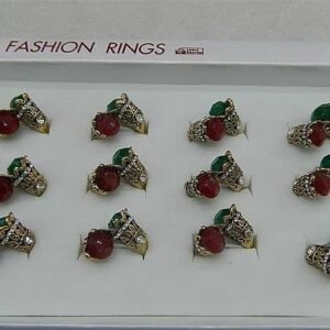 Kristal Tasli Bayan Yuzuk 12 Adet 5145mp