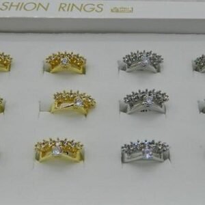 Kristal Tasli Bayan Yuzuk 12 Adet 5348mp