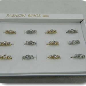 Kristal Tasli Bayan Yuzuk 12 Adet 5495mp