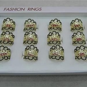 Kristal Tasli Bayan Yuzuk 12 Adet 5144mp