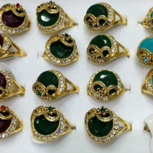 Kristal Taşlı Bayan Yüzük 24 Adet 6525as