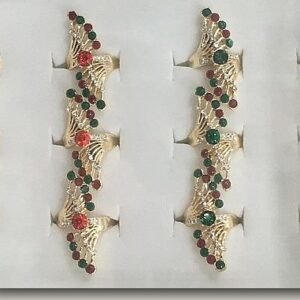 Kristal Tasli Bayan Yuzuk 12 Adet 6141mp