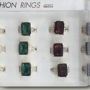 Kristal Tasli Bayan Yuzuk 12 Adet 6144mp