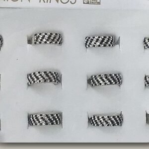 Kristal Tasli Bayan Yuzuk 12 Adet 6145mp