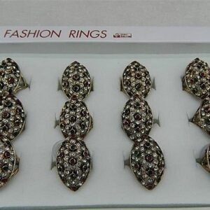 Kristal Tasli Bayan Yuzuk 12 Adet 5146mp