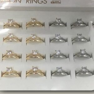 Kristal Tasli Bayan Yuzuk 24 Adet 6192mp