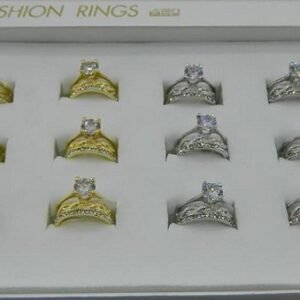 Kristal Tasli Bayan Yuzuk 12 Adet 5347mp