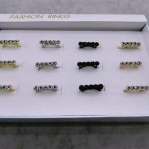 Kristal Taşlı Bayan Yüzük 12 Adet 1330mp