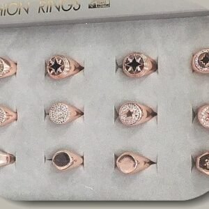 Kristal Tasli Bayan Yuzuk 12 Adet 6198mp