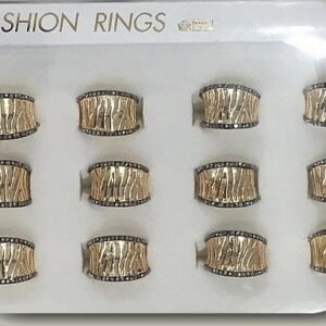 Kristal Tasli Bayan Yuzuk 12 Adet 6131mp