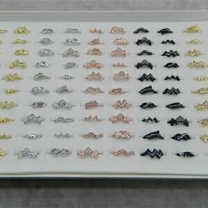 Kristal Taşlı Eklem Yüzük 100 Adet 2270mp