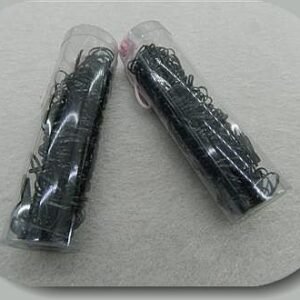 Kucuk Boy Siyah Renk Ince Perma Lastik Toka 12 Tup 5859mp