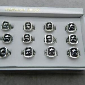 Kurt Erkek Yüzük 12 Adet 9749as