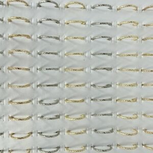 Lak Kaplama Desenli Alyans Eklem Yuzuk 100 Adet 3678ay