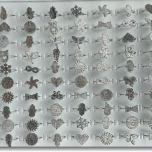 Lak Kaplama Figurlu Eklem Yuzuk 100 Adet 3664ay