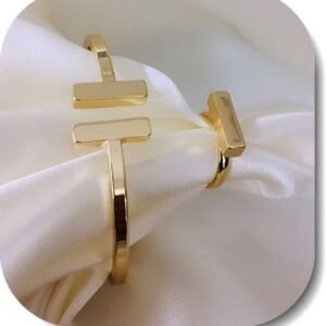 Lak Kaplama Tiffany Kelepce Bileklik Yuzuk Set 4343ab