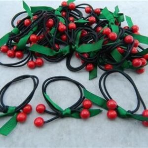 Lastikli Kiraz Saç Tokası 24 Adet 2242mp