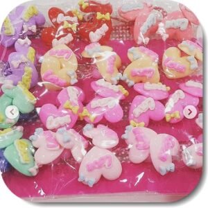 Love Kalp Figurlu Cocuk Lastik Toka 20 Cift 5936mp