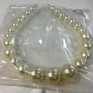 Lüks Krem Rengi İnci Taç 6 Adet 1332mp